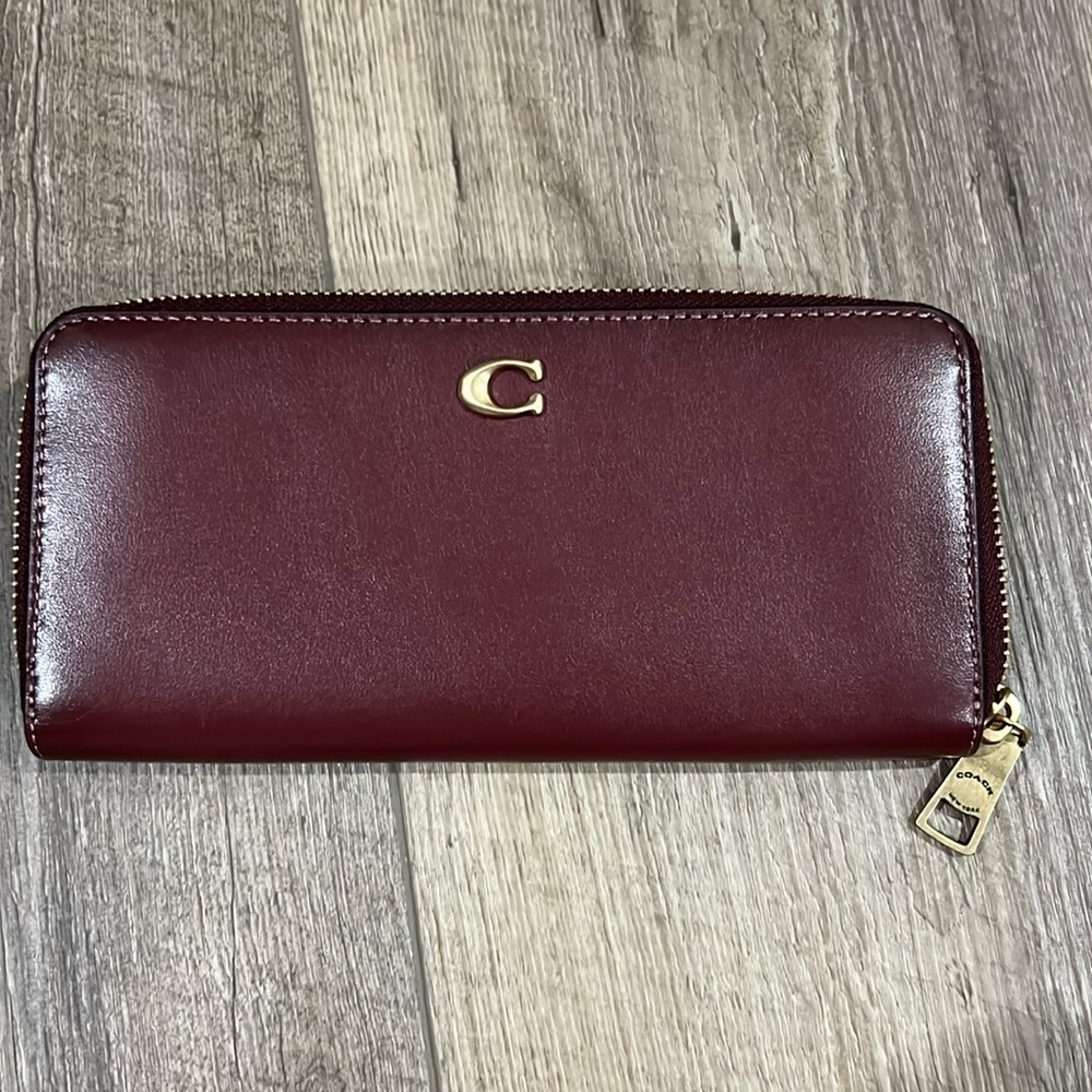 Coach zip around wallet